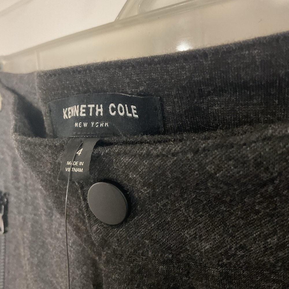 Kenneth Cole New York Grey Casual Pants Size 4 Zip Pocket NWT - Picture 7 of 11